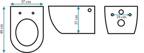 Подвесной унитаз REA Carlo Mini Basic REA-C6200