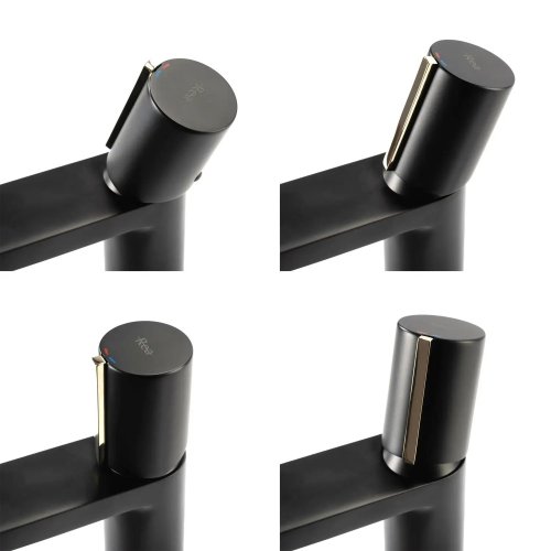 Смеситель для умывальника REA Icon Black L.Gold REA-B5681