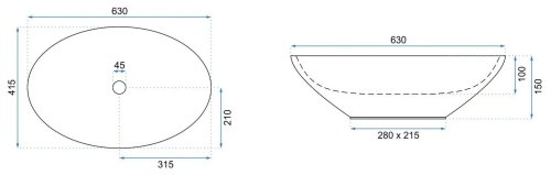 Умывальник REA Olga Terazzo REA-U5692
