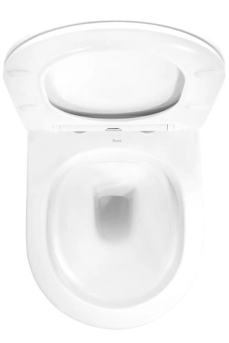 Подвесной унитаз REA Carlo White Mini Flat Gold Edge REA-C1222