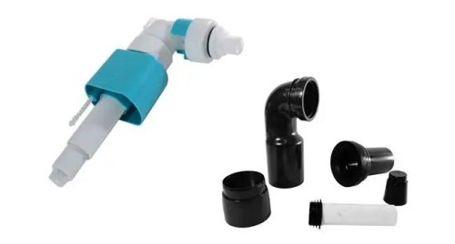 Инсталляция REA с золотой кнопкой F Light Gold REA-E9851