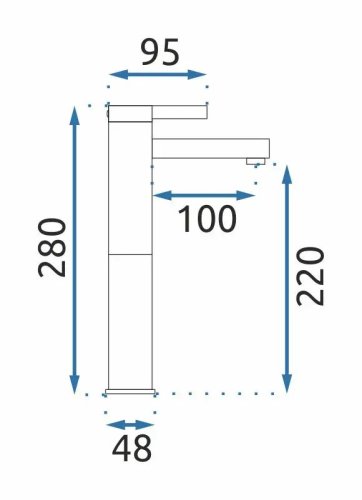 Смеситель для умывальника REA Polo Black Gold REA-B9978