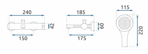 Змішувач для ванни REA Polo Black Gold REA-B9979