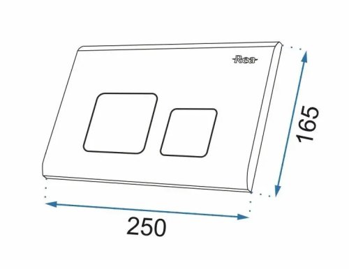 Кнопка смыва для инсталляции REA H Chrome REA-E5691