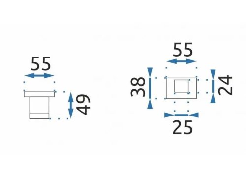 Крючок вешалка для полотенца REA Erlo 03 L.Gold REA-80008