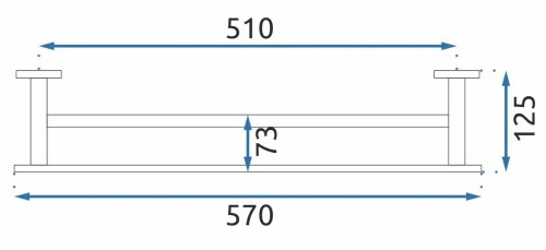 Вішалка подвійна для рушника REA Oste 02 Chrom REA-80035