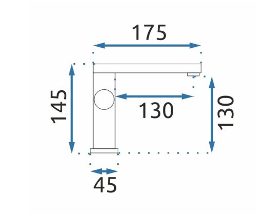 Змішувач для умивальника REA Tap Black REA-B2008
