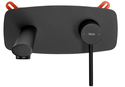 Смеситель скрытого монтажа REA Oval Black + Box REA-B8860