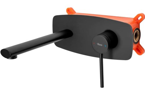 Смеситель скрытого монтажа REA Oval Black + Box REA-B8860