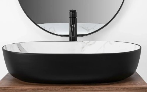 Умывальник REA Cleo 61 Black Aiax Matt REA-U6625