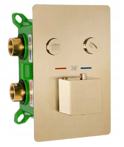 Душевая система REA Fenix-Davis Brushed Gold + Box REA-P6358