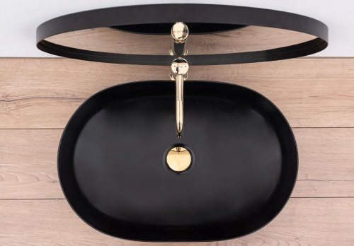 Умывальник REA Cleo Black Mat REA-U0035