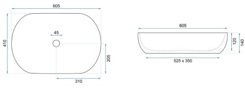 Умывальник REA Cleo Black REA-U6757