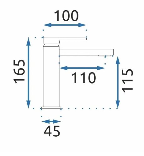 Смеситель для умывальника REA Verso Brushed Gold REA-B6555
