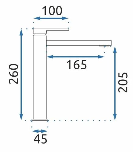 Смеситель для умывальника REA Verso Brushed Gold REA-B6564