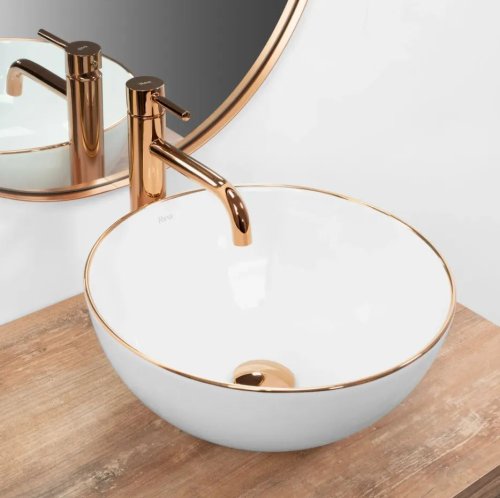 Умывальник REA Stella Rose Gold Edge REA-U7444