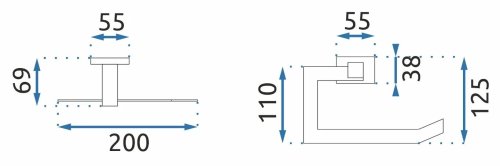 Держатель для туалетной бумаги REA Erlo 04 Gold REA-80011