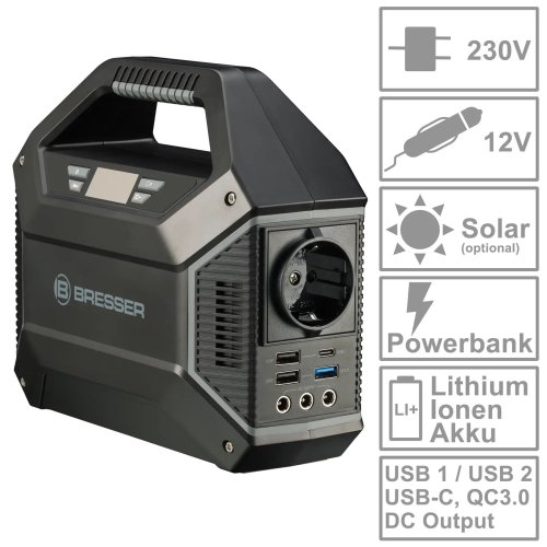 Портативная зарядная станция Bresser Portable Power Supply 100 Watt (3810000)