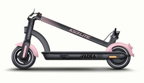 Электросамокат Yadea KS 3 LITE серо-розовый