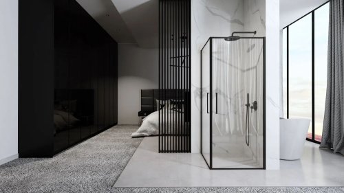 Душевая кабина REA Abra Black Mat 90х90 REA-K5502