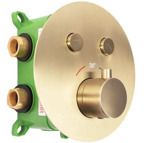 Душевая система REA Lungo Miler Brushed Gold + Box REA-P6716