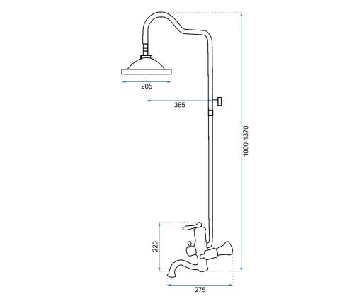 Душевая система REA Vintage REA-P2367