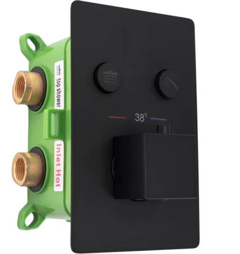 Душевая система REA Davis Black REA-P6357