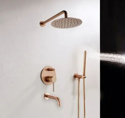 Душевая система REA Lungo Rose Gold + Box REA-P6610