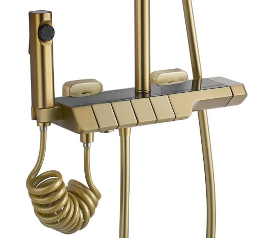 Душевая система REA Rob Brushed Gold REA-P6623