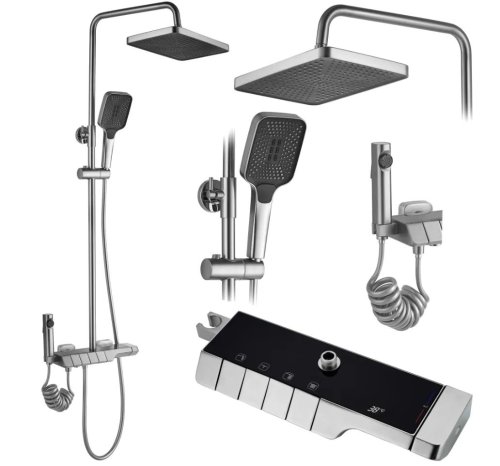 Душевая система REA Rob Nikiel Brushed REA-P6624