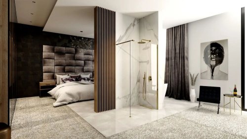 Душова стінка REA Aero Gold 90 REA-K8442