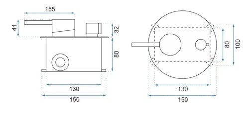 Смеситель скрытого монтажа REA Lungo Brushed Gold + Box REA-B7503