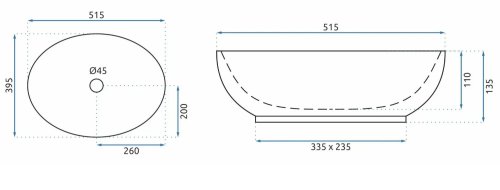 Умывальник REA Villa Old Gold REA-U9669