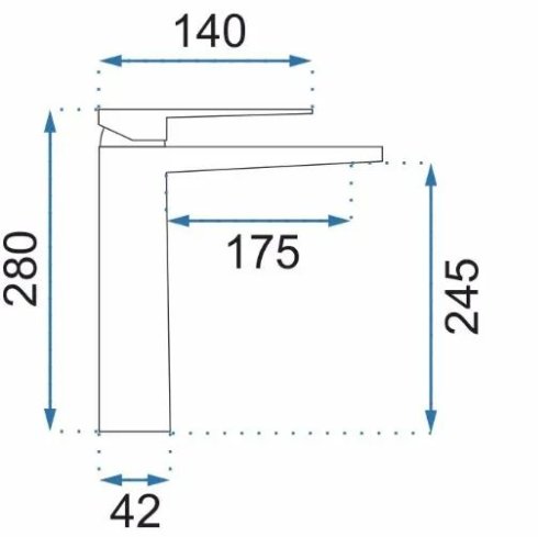 Смеситель для умывальника REA Parker Brushed Gold REA-B4810