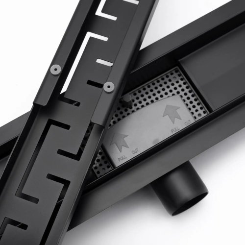 Трап для душа REA Greek Black Matt 90 см REA-G8003