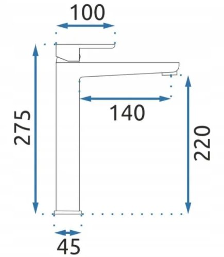 Смеситель для умывальника REA Orix Black REA-B8467