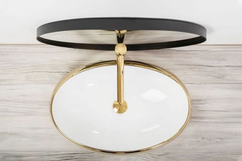 Умывальник REA Melania White/Gold REA-U1050
