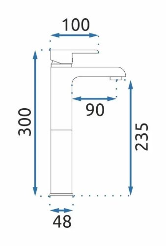 Смеситель для умывальника REA Bloom White Gold REA-B9931