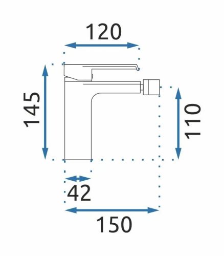 Смеситель для биде REA Hass Brushed Gold REA-B9970