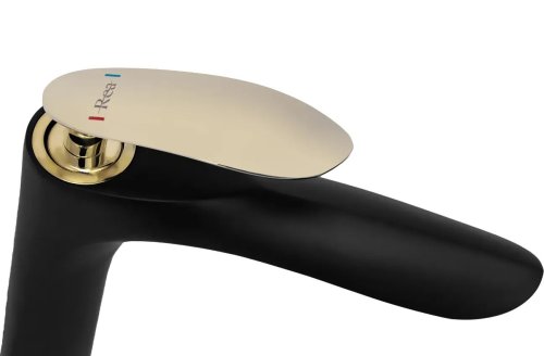 Змішувач для умивальника REA Orbit Black Gold REA-B2055
