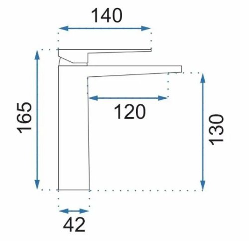 Змішувач для умивальника REA Parker Brushed Gold Low REA-B4809