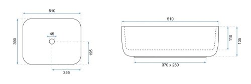 Умывальник REA Demi Aiax REA-U4100