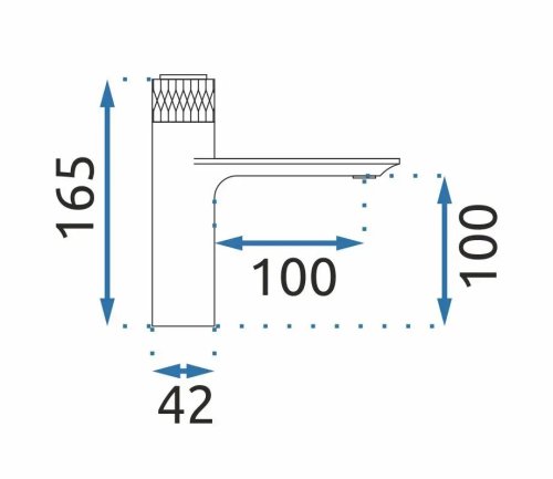 Смеситель для умывальника REA Storm Black Gold REA-B9987