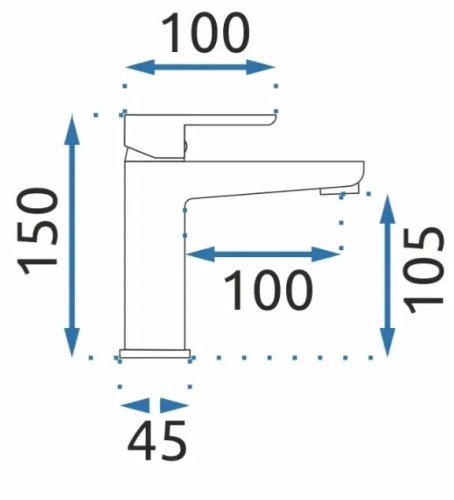 Смеситель для умывальника REA Orix Gold REA-B6163