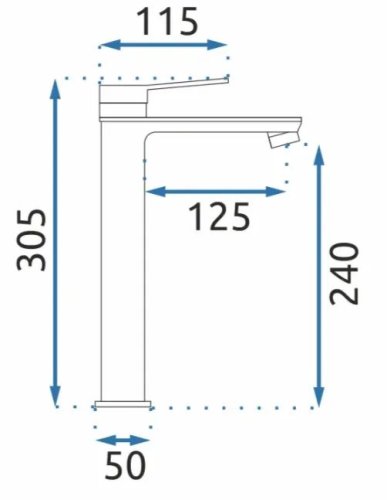 Змішувач для умивальника REA Viral Gold REA-B2023