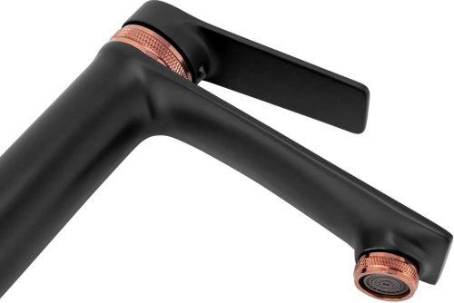 Змішувач для умивальника REA Viral Black Rose Gold REA-B2026