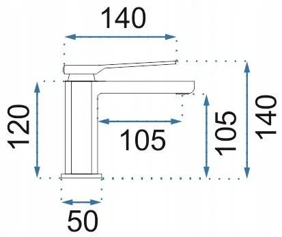 Смеситель для умывальника REA Creek Black Mat Low REA-B8403