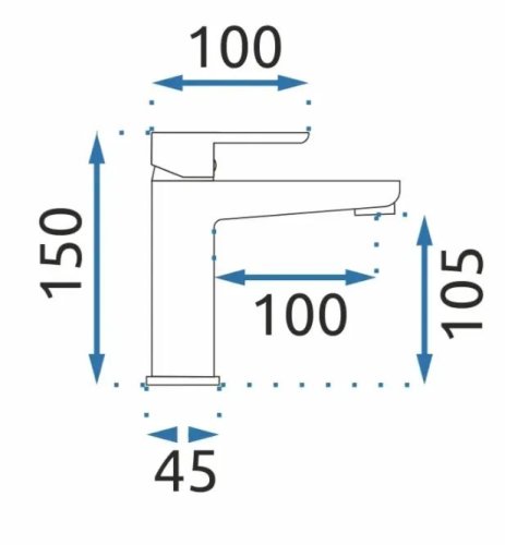 Смеситель для умывальника REA Orix Black REA-B5642