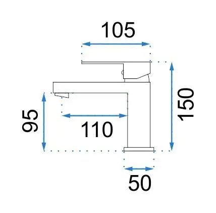 Смеситель для умывальника REA Fenix Chrom REA-B5982