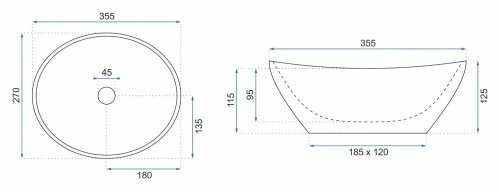 Умывальник REA Sofia Mini Pink REA-U6335